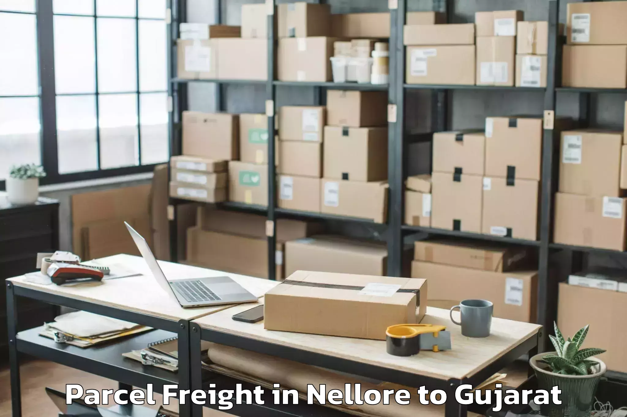 Easy Nellore to Bhavnagar Airport Bhu Parcel Freight Booking